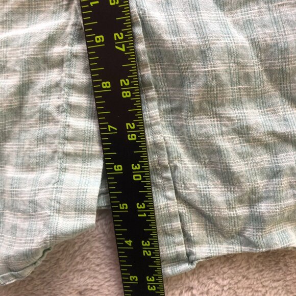 Pendleton Mens Malone Shirt Large Short Sleeve Linen Button Up Plaid Casual - Picture 3 of 10